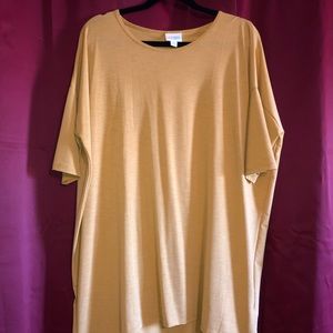 Lularoe Irma Slinky Mustard size L New